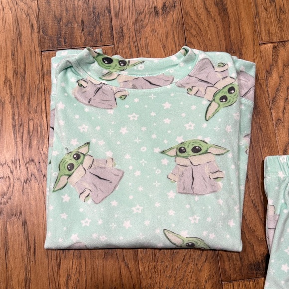 Star Wars x Munki Munki Women's Baby Yoda Print PJ Pajamas Sleepwear size S - Picture 2 of 6